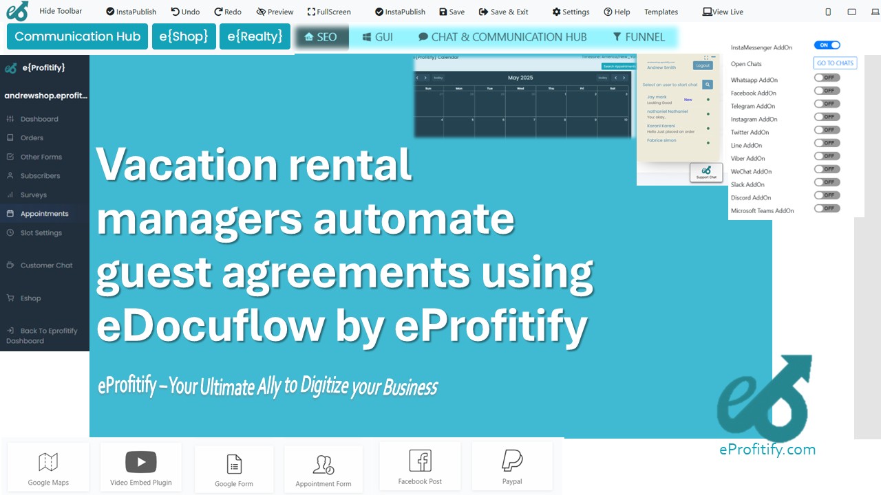Vacation rental managers automate guest agreements using eDocuflow by eProfitify